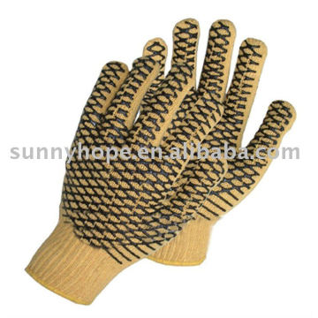 pvc dotted glove for automobile repair